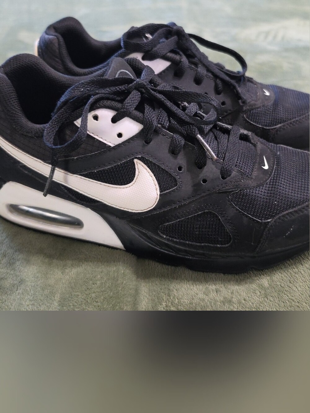 Nike Black & White Running Sneakers with Visible Air Unit